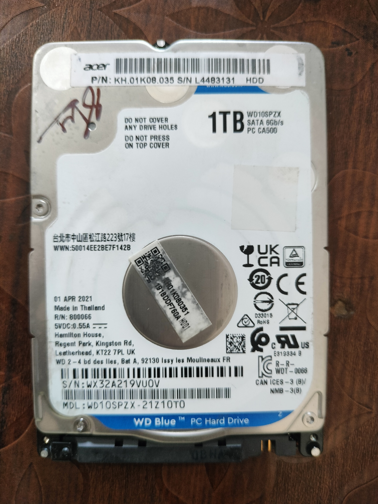 1 tb hdd 100% Health 